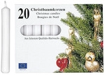 Heider GmbH Baumkerze 9,6cm &Oslash;1,2cm wei&szlig; 20 Pack - Wei&szlig;