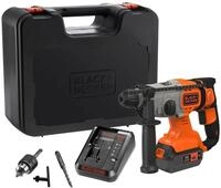 Black & Decker BCD900M1K-QW, SDS Plus, Schwarz, Rot, 1,8 cm, 1880 RPM, 1,3 cm,...