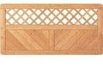 Vorgartenzaun Skagen Rankgitter 180 x 90 cm natur