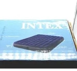 INTEX Luftbett DuraBeam Classic Queen 152x203 cm mit Pumpe & Kissen Set - Blau