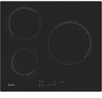 Candy Timeless CH63CT, Schwarz, Integriert, 59 cm, Keramik, Glaskeramik, 3 Zone(n) -