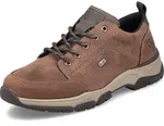 Rieker Herren Echtleder Halbschuh Schn&uuml;rer braun, Herren:44 EU - Braun - 44