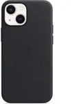 Apple Leather Case MagSafe iPhone 13 mini mitternacht - Schwarz