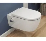 SSWW Taharet WC mit Armatur und abnehmbarer Softclose Sitz Dusch-WC H&auml;nge-WC