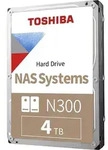 Toshiba N300 NAS, 4 TB, 7200 RPM, 256 MB, 3.5", Serial ATA III