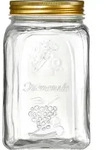 Ritzenhoff & Breker Vorratsglas "Homemade", 1,0 Liter aus Glas, mit Deckel eckige