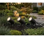 Trio Gartenspot UBANGI 3er Set 800260342 3xGU10 max 28W, IP65 Zuleit. 5m - Grau