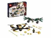LEGO 76195 Marvel Spider-Mans Drohnenduell, Spielzeug für Kinder ab 7 Jahren, tolles