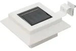vidaXL Outdoor Solarleuchten 6 St&uuml;ck LED Quadratisch 12 cm Wei&szlig; - Wei&szlig;