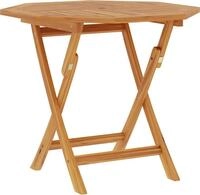 vidaXL Klappbarer Gartentisch 85x85x76 cm Teak Massivholz