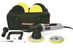 9mm-650W Dino KRAFTPAKET Exzenter Poliermaschine XXL-Set St&uuml;tzteller 125mm...