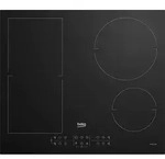 Beko HII64200FMT, Schwarz, Integriert, 60 cm, Zonen-Induktionskochfeld, Glas, 4