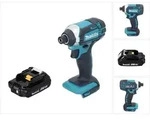Makita DTD 152 A1 Akku Schlagschrauber 18 V 165 Nm 1/4" + 1x Akku 2,0 Ah - ohne