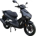 Motorroller Mustang FI 125 ccm 85 km/h EURO 5+ mattschwarz - Schwarz