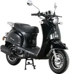 Motorroller Venus 50 ccm 45 kmh EURO 5 schwarz - Schwarz