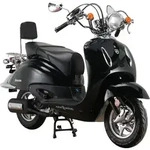 Motorroller Firenze 125 ccm 85 km/h EURO 5+ schwarz - Schwarz