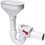 Kessel R&uuml;ckstauverschluss Staufix Siphon, DN 50, Einlauftrichter, Typ 5, 1 Stk.