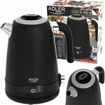 Adler Wasserkocher AD 1295b Elektro, 2200 W, 1,7 L, Edelstahl, 360&deg; drehbarer