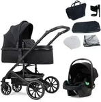 Pixini Kinderwagen Kalani 3in1 Schwarz - Schwarz