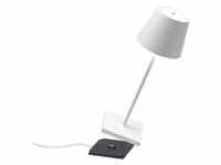 Zafferano Poldina Pro Mini Tischlampe - Aufladbare LED Lampe - 30 cm - Weiß