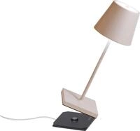 Zafferano Poldina Pro Mini Tischlampe - Aufladbare LED Lampe - 30 cm - Creme