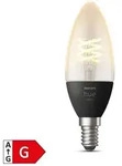 Philips Hue White E14 - Filament Lampe Kerzenform - 300, Intelligentes Leuchtmittel,