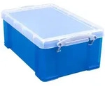Really Useful Box Aufbewahrungsbox 9,0 l transparent, blau 39,5 x 25,5 x 15,5 cm -