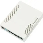 Mikrotik RB260GS, Gigabit Ethernet (10/100/1000), Power over Ethernet (PoE) - Wei&szlig;