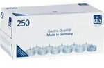 250 Teelichter von Gies mit ca. 8 Stunden Brenndauer wei&szlig; &Oslash; 39 x 22 mm - Wei&szlig;