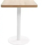 vidaXL Bistrotisch Hellbraun 60x60 cm MDF - Braun