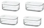 Mepal | Modula Vorratsdose Set | 425 ml | transparente Kunststoffbeh&auml;lter mit