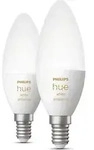 Philips Hue LED Lampe E14 2er Set 5,2W 470lm White Ambiance