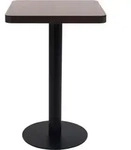 vidaXL Bistrotisch Dunkelbraun 50x50 cm MDF - Braun