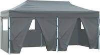 vidaXL Profi-Partyzelt Faltbar mit 4 Seitenw&auml;nden 3&times;6m Stahl Anthrazit