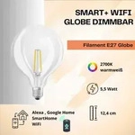 Ledvance Smart+WiFi LED Leuchtmittel Globe G125 Globe E27 6 W Smart Ledvance Smart+WiFi LED Leuchtmittel Globe G125 Globe E27 6 W Smart