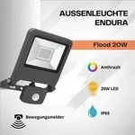 LEDVANCE ENDURA FLOOD, Graphit, IP44, Aluminium, I, IK06, 20 W - Grau