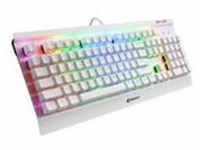 Sharkoon SKILLER SGK3 White, Gaming-Tastatur ,weiß, Kailh Red, amerikanisches Layout