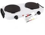 Grafner Kochplatte doppelt mit klappbaren Griffen, 2000 Watt, 2 Massekochfelder...