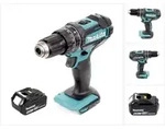 Makita DHP 482 G1 Akku Schlagbohrschrauber 18 V 62 Nm + 1x Akku 6,0 Ah - ohne