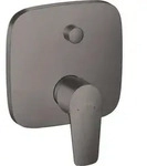Wannenmischer Talis E f UP Wannenm m Sich-kom bru black chrome Unterputz Fertigset
