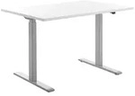 Topstar E-Table elektrisch h&ouml;henverstellbarer Schreibtisch wei&szlig; rechteckig,