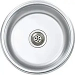 vidaXL Einbausp&uuml;le mit Sieb und Siphon Edelstahl - Silber