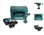 Makita DRV 250 RGJ Akku Blindnietsetzger&auml;t 18 V 20 kN Brushless + 2x Akku 6,0...