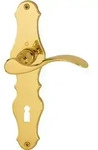 HOPPE Langschildgarnitur Weimar M112SLN/2007 MS F71 BB 72mm DIN L/R - 8167314 - Gold