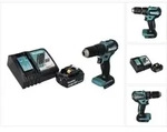 Makita DHP 483 RG1 Akku Schlagbohrschrauber 18 V 40 Nm Brushless + 1x Akku 6,0...