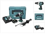 Makita DHP 458 RG1J Akku Schlagbohrschrauber 18 V 91 Nm + 1x Akku 6,0 Ah +...