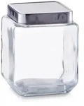Zeller Vorratsglas, 1100 ml, Edelstahldeckel 11x11x14