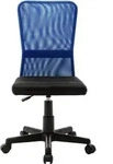 vidaXL B&uuml;rostuhl Schwarz und Blau 44x52x100 cm Netzgewebe - Blau