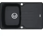 FRANKE Sp&uuml;le ANTEA AZG 611-78 in ONYX mit Excenterbedienung Drehknopf Chrom /