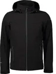 Icepeak Brimfield Softshelljacke f&uuml;r Herren mit Kapuze, Farbe:Schwarz, Gr&ouml;&szlig;e:58 -